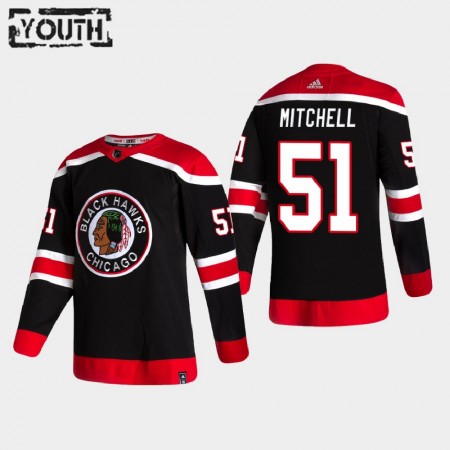 Chicago Blackhawks Hockeydrakt Ian Mitchell 51 2020-2021 Reverse Retro Authentic - Barn